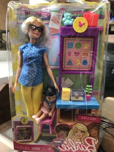 barbie teacher playset and doll